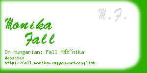 monika fall business card